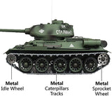Heng Long Modified Edition 1/16 2.4ghz RC Soviet Union T34 Tank Model 360-Degree Rotating Turret
