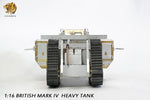 Hooben 1/16 WWI British Mark IV (Male) Heavy RC Metal Tank Kit No. 6676