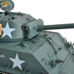 90%-100% New: Hooben 1/10 M4A3E8 Fury Sherman RC Tank Model Standard Green RTR-In stock in Japan