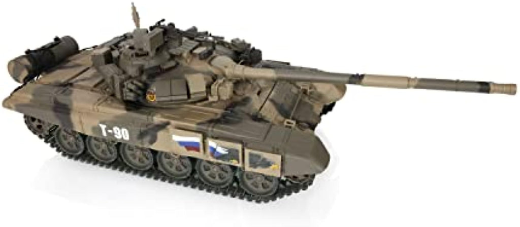 RC Tanks that Shoot 1/16 2.4GHZ Remote Control T90 Russian Battle Tank with  Smoke & Sound