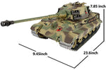 Henglong Modified Edition 1/16 2.4ghz RC German King Tiger Henschel Tank Model 360-Degree Rotating Turret