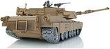 Pro Ver 1/16 Henglong Tk7.0 Abrams M1A2 Rc Tank Ir Battle Bb Shooting 3918 360° Turret Barrel Recoil Metal Wheels