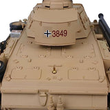 2.4G Henglong Tank 1/16 7.0 Plastic German Panzer Iii H RTR RC Tank Model 3849 Infrared Combat 340° Rotating Turret