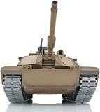 Pro Ver 1/16 Henglong Tk7.0 Abrams M1A2 Rc Tank Ir Battle Bb Shooting 3918 360° Turret Barrel Recoil Metal Wheels