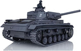 Henglong RC Tank 1/16 7.0 Upgraded German Panzer Iii L RTR RC Tank 3848 Metal Tracks 340° Rotating Turret Infrared Combat