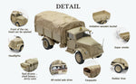 Hooben 1/10 Opel Blitz WWII German 3T Medium-Duty Truck RC Model RTR No. T6809R