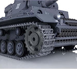 Henglong RC Tank 1/16 7.0 Upgraded German Panzer Iii L RTR RC Tank 3848 Metal Tracks 340° Rotating Turret Infrared Combat