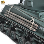 90%-100% New: Hooben 1/10 M4A3E8 Fury Sherman RC Tank Model Standard Green RTR-In stock in Japan