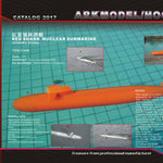 90%-100% NEW: Arkmodel 1/72 Red Shark RC Submarine Kit Nuclear Dynamic Diving Plastic Unassembled Scale Model In Stock In Japan