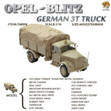 Hooben 1/10 Opel Blitz WWII German 3T Medium-Duty Truck RC Model RTR No. T6809R