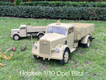 Hooben 1/10 Opel Blitz WWII German 3T Medium-Duty Truck RC Model RTR No. T6809R