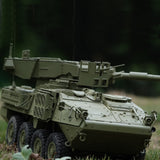 Hooben 1/16 M1128 Active Service Tank American Light RC Tank RTR Green Version